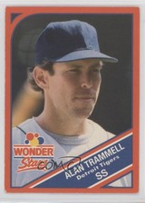 1990 Wonder Bread Stars Food Issue Alan Trammell #13 HOF