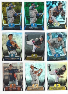 2012 BOWMAN PLATINUM BASE,PROSPECTS -w/ GOLD, EMERALD, CHROME, PURPLE + -UPICK - Image 1 of 2