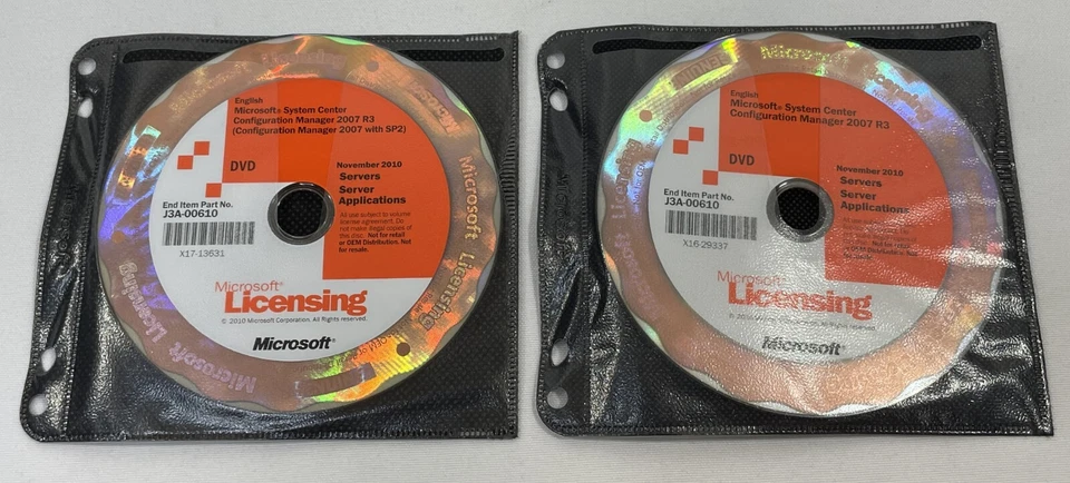 Microsoft System Center Configuration Manager 2007 R3 Juego de DVD de 2 discos PC con Windows Foto 1 de 4