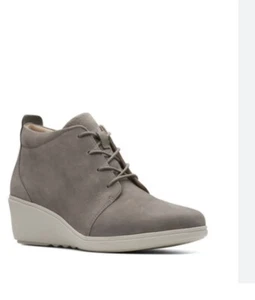 Botines Clarks Un Tallara Eva de cuero topo para mujer talla UK 4 D EU 37 - Imagen 1 de 8