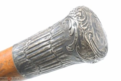 ✅ ANTIGUO BASTÓN SWAGGER BASTÓN ART DECO, PERILLA PLATA NUEVA 92,5 CM, 36,5"" Foto 1 de 4