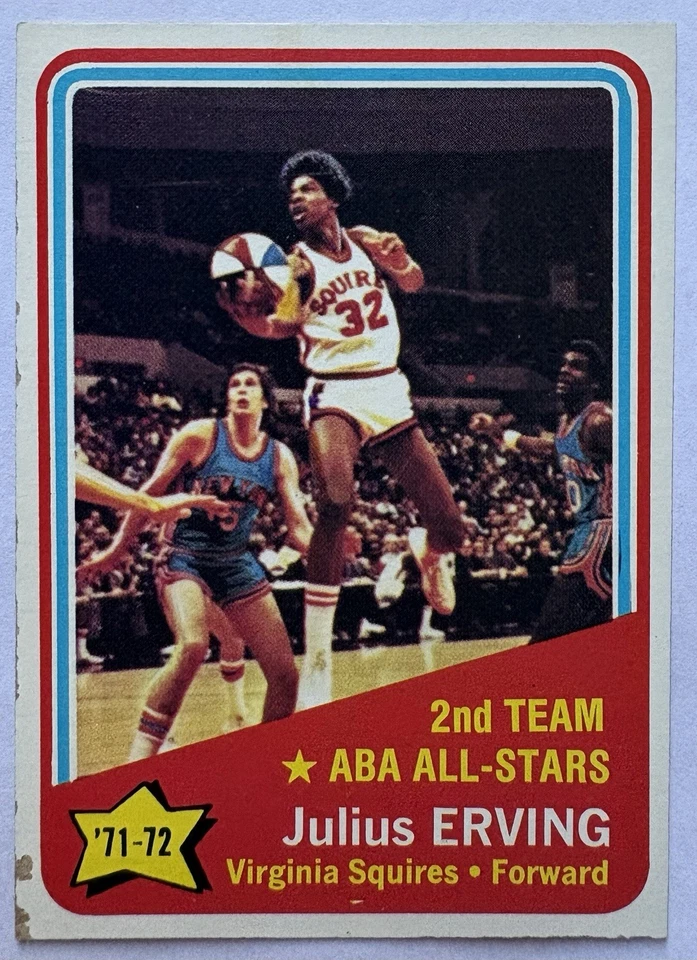 1972-73 Topps - ABA All-Stars Julius Erving #255 (RC) Foto 1 de 2