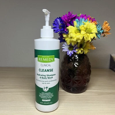 Champú hidratante clínico y gel de baño (16 fl oz), aroma a vainilla, limpiador Foto 1 de 4