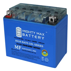 Mighty Max YTX12-BS GEL Battery Replaces Kawasaki Vulcan 900 Custom 06-13 - Picture 1 of 6