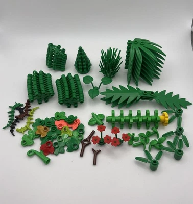 LEGO - Flower Plants - Bush Garden Greenery Plant flower pot stems lot - Image 1 of 3