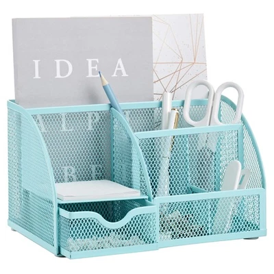 Mesh Desk Organizer Office mit 7 Fächern + Schublade/Schreibtischordnung Cand... - Bild 1 von 4