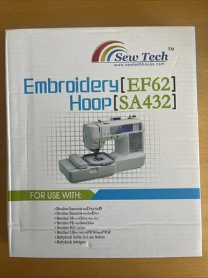 Sew Tech Embroidery Hoop for Brother Babylock EF62 SA432 4x4 NEW - Image 1 of 2