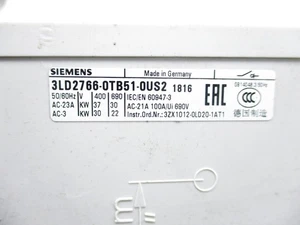 Nuevo Siemens 3LD2766-0TB51-0US2 Envío Gratis Nuevo en Caja Nuevo PLC Sellado de Fábrica - Imagen 1 de 6