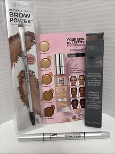 IT Brow Power Set! Universal Brow Pencil, Brush & Sample Card - Picture 1 of 2