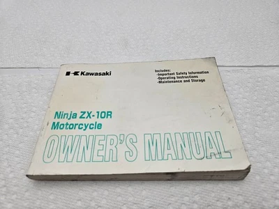 Kawasaki Ninja ZX-10R Manual del propietario 99987-1349 ZX1000D ZX1000 Propietario Pub 2005 Foto 1 de 4
