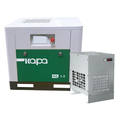 Compresor de aire de tornillo rotativo de 7,5 HP 3Ph con secador de aire refrigerado de 230 V 1 Ph 46 CFM Foto 1 de 4