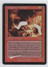 2002 Magic: The Gathering - Torment Foil Longhorn Firebeast #103 0a1