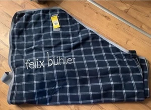 Fleece Decke - 125 cm - blau grau - Bild 1 von 1