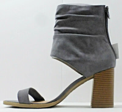 Zapato BRASH "Willy" Mujer Punta Abierta #178546, Gris, Talla 8, Nuevo Con Caja  Foto 1 de 4