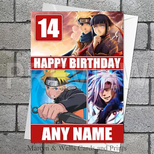 Naruto birthday card: Naruto Uzumaki. 5x7 inches. Anime, Manga. Personalised. - Picture 1 of 6