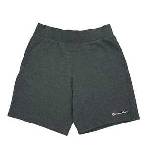 Champion Men’s Dark Gray Script Logo Drawstring Sweat Shorts Size Large - Picture 1 of 4