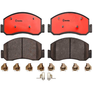 For Ford F250 F350 F450 Super Duty Brembo Front Slotted Ceramic Brake Pad Set