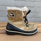 Sorel Tivoli II Womens Winter Snow Boots Size 6 Suede Waterproof NL2089-373