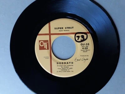 SUPER STRUT/ RHAPSODY IN BLUE, DEODATA ORIGINAL CTI 45rpm, 1973, NEAR MINT - Image 1 of 2