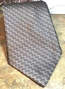DKNY Mens Tie NEW Silver Pure Silk 59L - Picture 1 of 7