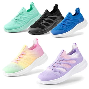 Boys Girls Kids Running Shoes Athletic Shoes Slip On Sneakers Walking Shoes - Picture 1 of 37