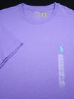 New! Polo Ralph Lauren Crew T-Shirt -S- Purple Smooth Lisle -Aqua Blue Pony