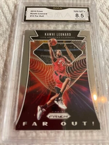 KAWHI LEONARD CLIPPERS 2019 PRIZM FAR OUT! # 13 GRADED 8.5 L@@@K - Picture 1 of 2