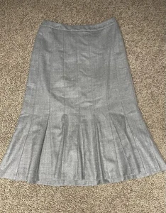 Pendleton Mujer 10 Falda Gris 100% Lana Oficina Neutral Negocios Informal Preppy - Imagen 1 de 7