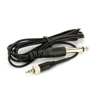 3.5mm Screw Lock 1/8" to 6.35mm 1/4" Jack Guitar Cable For Sennheiser Wireless - Picture 1 of 5