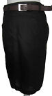 M&S Womens Marks and Spencer Black Linen Skirt Size 10 8