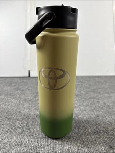 Canteenz Toyota 24oz. Stainless Insulated Thermos Tan And Green. - Picture 1 of 6