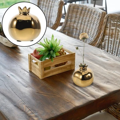  Granatapfel Deko Übertopf Keramik Hydroponik -Pflanzer Blumenbehälter - Bild 1 von 4