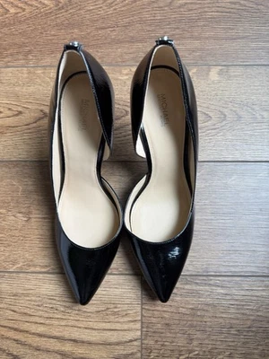 Michael Kors Black Patent Leather Hi-Heel Pumps, Size Size 10 Great Condition - Image 1 of 4