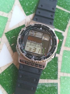 Vintage LCD Digital Watch Citizen D120 Windsurf - Imagen 1 de 5