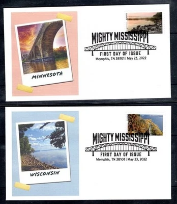 US Sc #5698, Mighty Mississippi, 10 Fleetwood First Day Cancels Memphis, TN - Image 1 of 4