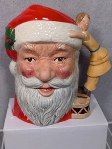 Vintage 1981 Royal Doulton England Large Santa Claus Jug D6668, Doll Drum Handle - Picture 1 of 11