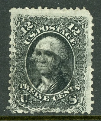 USA 1861 Washington 12¢ Black Scott #69 Used N925 - Image 1 of 4