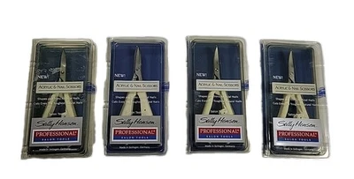 4 Tijeras Curvas Acrílicas y Uñas Sally Hansen Profesionales Hechas en Alemania Nuevas Foto 1 de 2