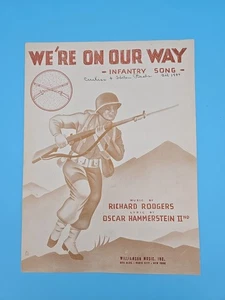 We're On Our Way Vintage WWII Sheet Music 1944 Rodgers Hammerstein - Picture 1 of 8