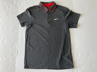 Nike Roger Federer RF Trophy 2011 US Open Tennis Polo Shirt M Gray 424943-060 - Image 1 of 4
