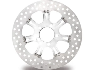 Performance Machine Moto Motorcycle Virtue Brake Rotor Chrome 11.5 Inch Front - Picture 1 of 1
