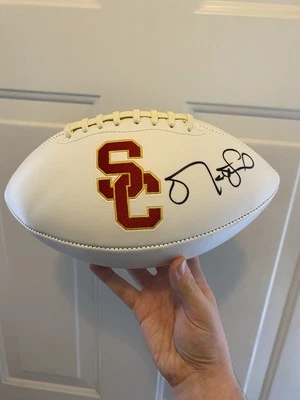 MATT LEINART 2004 USC TROJANS HEISMAN WINNER LEGEND SIGNED FOOTBALL W/ JSA COA - Image 1 of 4