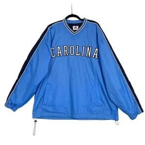 Vintage Russell UNC Carolina Tar Heels Pullover Windbreaker Jacket Mens L - Picture 1 of 13