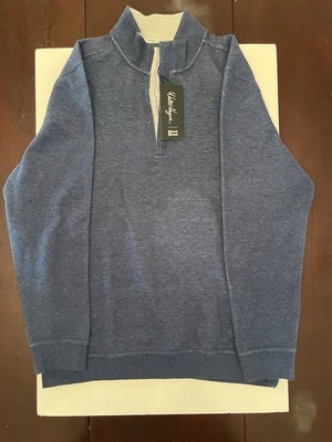 Walter Hagen Mens Medium 1/4 Zip Blue Sweatshirt Blue - Изображение 1 из 4