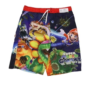 Nintendo Short Boys XL Multicolor Trunks character Inspired Polyester Swimwear - Picture 1 of 17