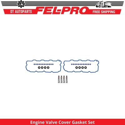 For 2001-2004 GMC Sierra 3500 6.6L V8 Engine Valve Cover Gasket Set Fel-Pro 2002 - Image 1 of 2