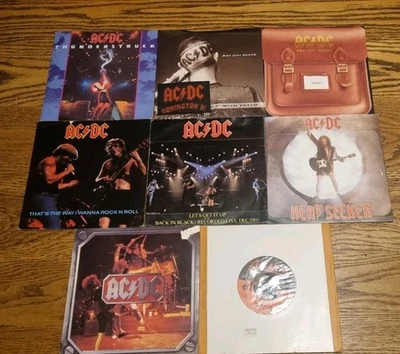 AC / DC  Vinyl Single Job Lot Of 7. six with picture sleeve 7". 2 Mint & Sealed - Image 1 of 4