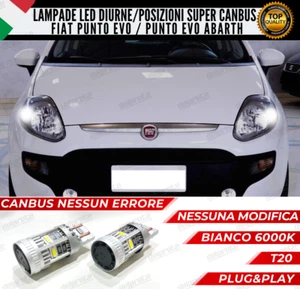 COPPIA T20 LED CANBUS DIURNE / POSIZIONI FIAT PUNTO EVO 100% NO ERRORE PLUG/PLAY - Bild 1 von 4