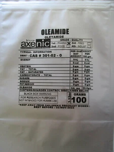 100 grams OLEAMIDE >99% POWDER CAS 301-02-0 - Picture 1 of 2