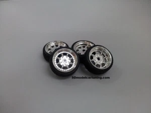 SD Wheels 15 Inch Minilite Chrome 30mm 1:18 Model Car Tuning - Picture 1 of 3